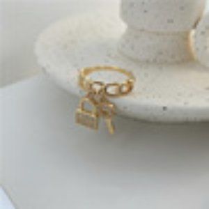 Korean fashion personality key lock full diam